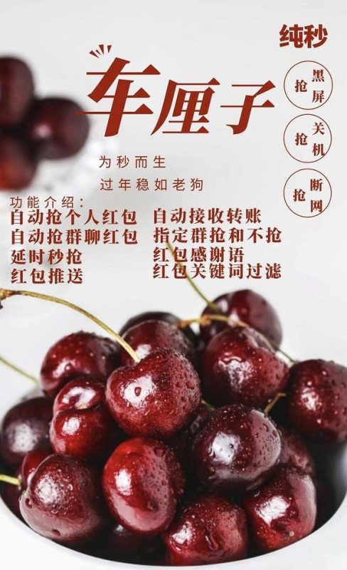 【云端车厘子】24小时秒抢红包-自动抢群聊红包-指定群抢和不抢-红包推送红包，关键词过滤-卡益网激活码商城