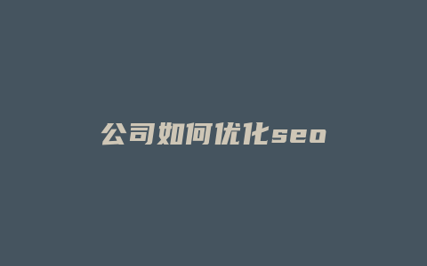 公司如何优化seo-卡益网