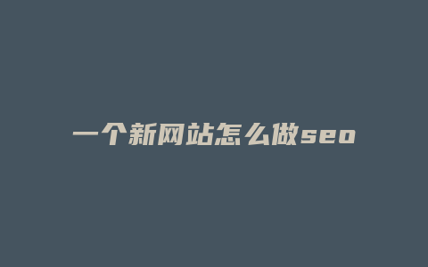 一个新网站怎么做seo-卡益网