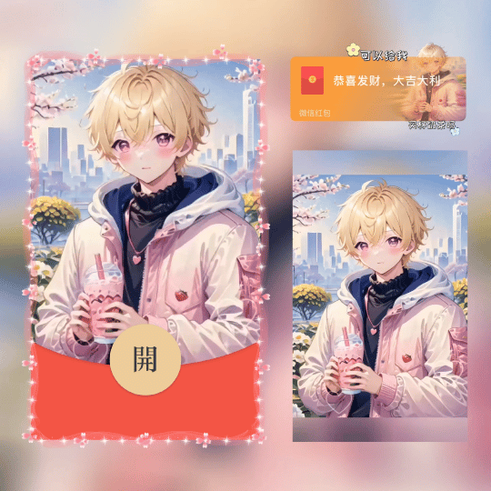 『可以给我买杯奶茶吗男/新版动态』微信红包封面丨官方卡密丨端内兑换丨24小时自助提卡！-卡益网