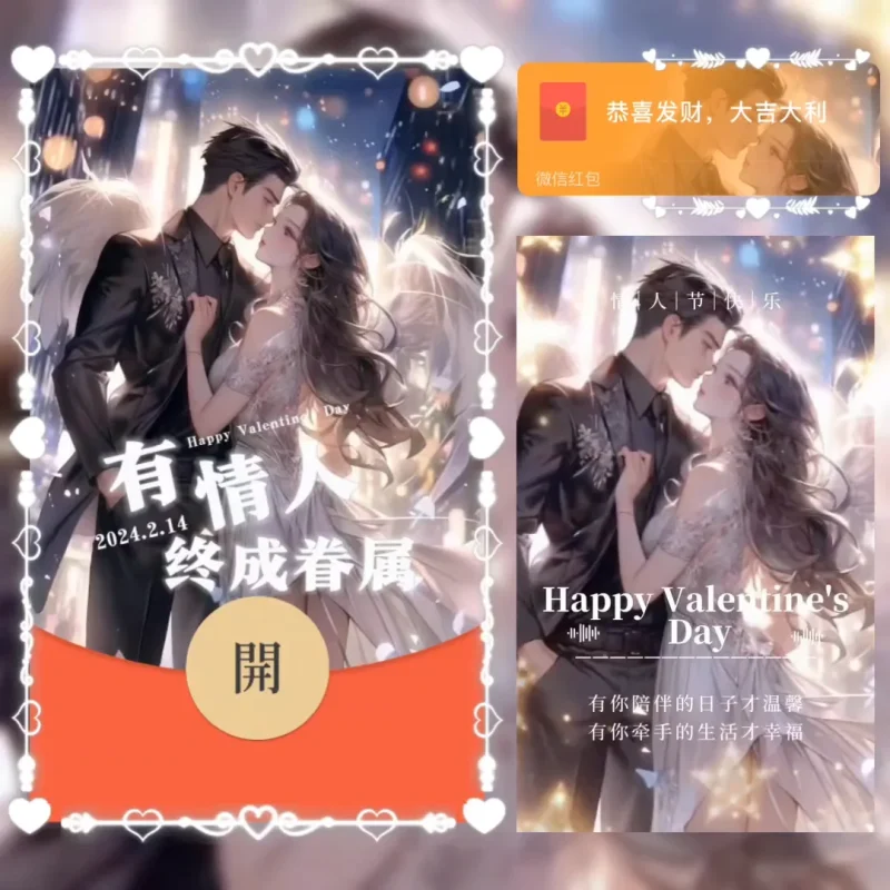 『七夕情人节』微信红包封面丨官方卡密丨端内兑换丨24小时自助提卡！-卡益网激活码商城