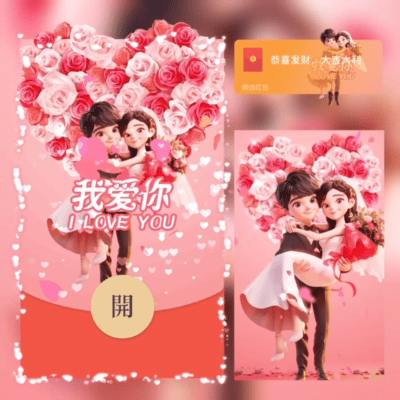 『我爱你』微信红包封面丨官方卡密丨端内兑换丨24小时自助提卡！-卡益网