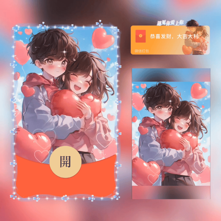 『遇见你爱上你』微信红包封面丨官方卡密丨端内兑换丨24小时自助提卡！-卡益网