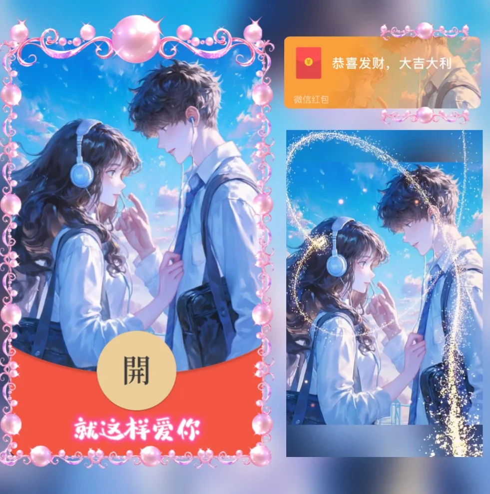 『就这样爱你』微信红包封面丨官方卡密丨端内兑换丨24小时自助提卡！-卡益网