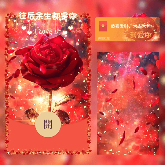 『往后余生我爱你』微信红包封面丨官方卡密丨端内兑换丨24小时自助提卡！-卡益网