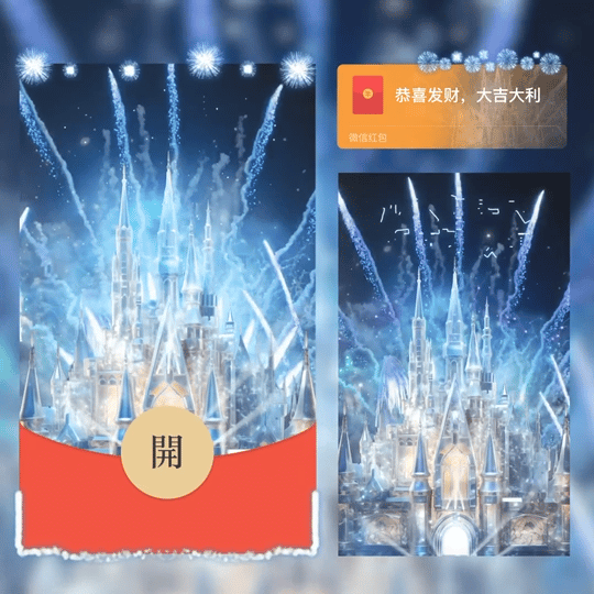 『所愿皆成真烟花M』微信红包封面丨官方卡密丨端内兑换丨24小时自助提卡！-卡益网