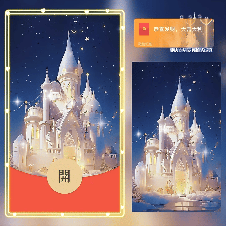 『所愿皆成真/动态烟花/ww』微信红包封面丨官方卡密丨端内兑换丨24小时自助提卡！-卡益网