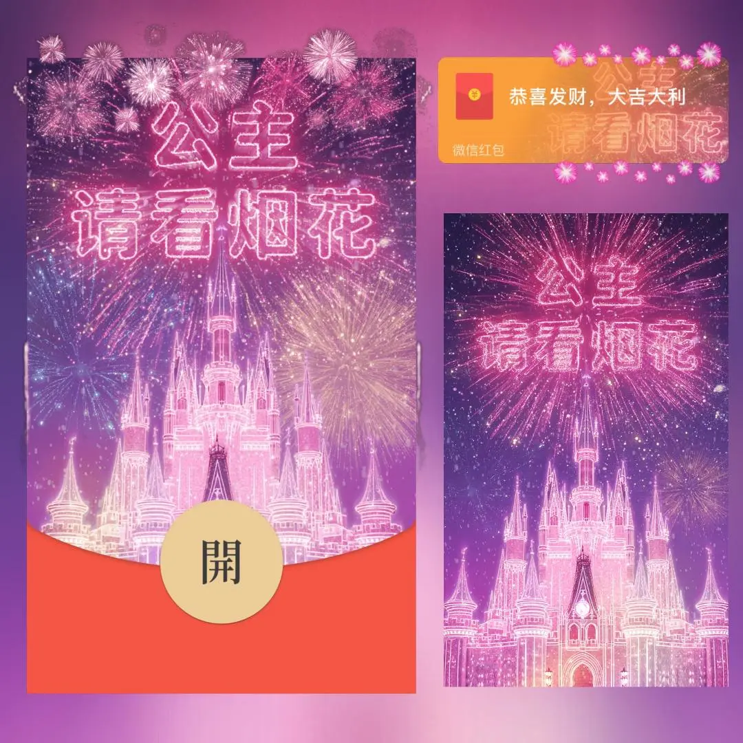 『公主请看烟花/svip』微信红包封面丨官方卡密丨端内兑换丨24小时自助提卡！-卡益网