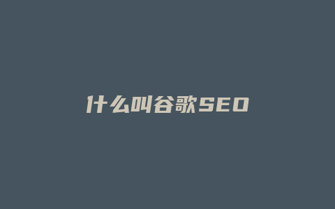 什么叫谷歌SEO-卡益网
