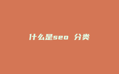什么是seo 分类-卡益网