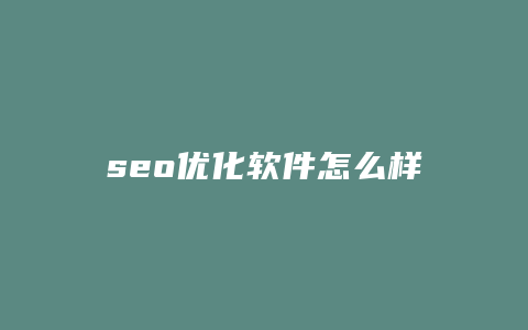 seo优化软件怎么样-卡益网