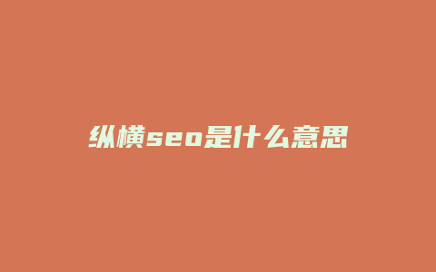 纵横seo是什么意思-卡益网