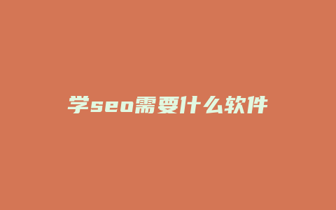 学seo需要什么软件-卡益网