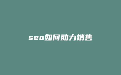 seo如何助力销售-卡益网