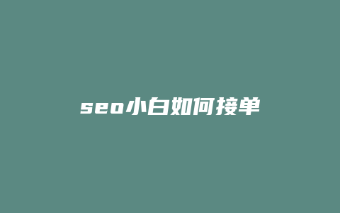seo小白如何接单-卡益网