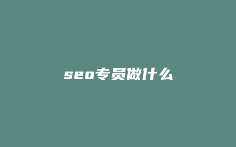 seo专员做什么-卡益网