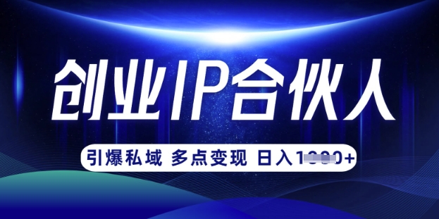 云帆·创业ip合伙人打造3.0，从0到1教你做网创，实现月入过W-卡益网