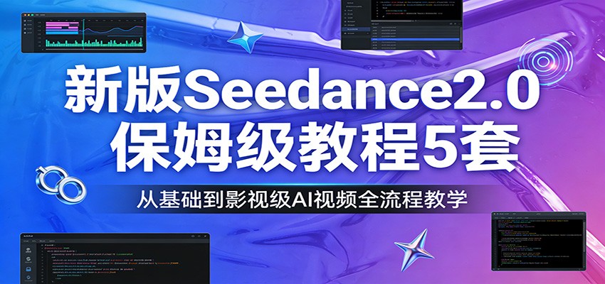 新版Seedance2.0保姆级教程5套：从基础到影视级AI视频全流程教学-卡益网激活码商城