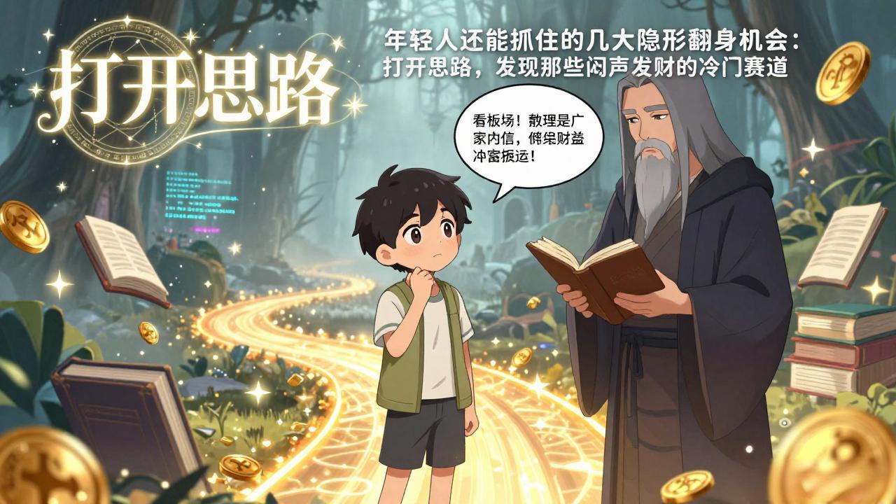 付费文1+2：年轻人还能抓住的几大隐形翻身机会：打开思路，发现那些闷声发财的冷门赛道-卡益网激活码商城