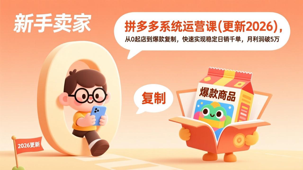 拼多多系统运营课(更新2026-卡益网激活码商城