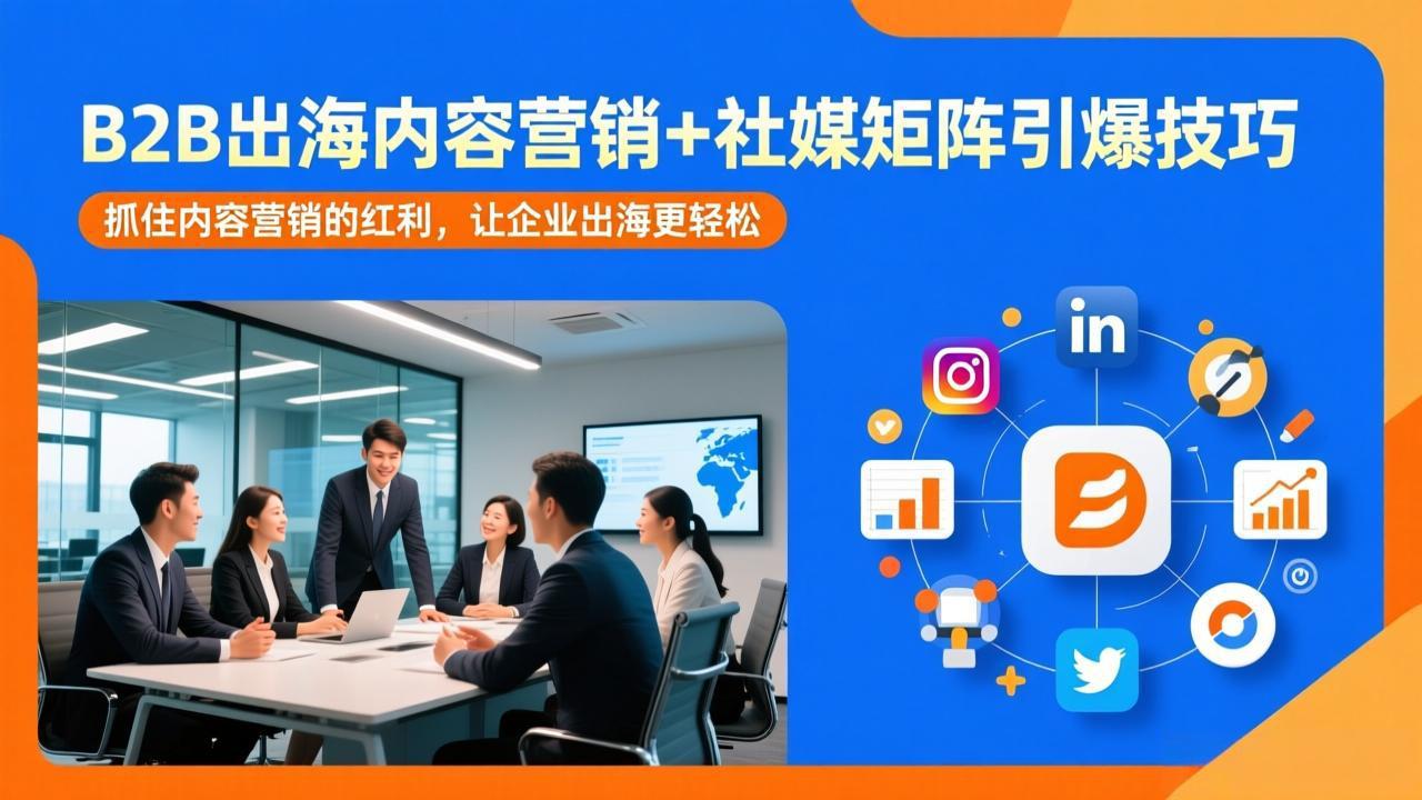 B2B出海内容营销+社媒矩阵引爆技巧：抓住内容营销的红利，让企业出海更轻松-卡益网激活码商城