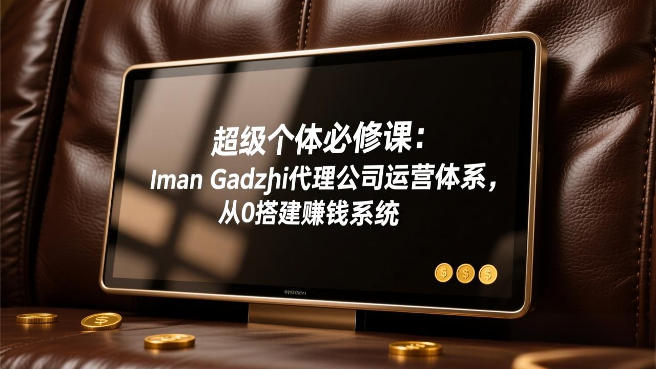 超级个体必修课:Iman Gadzhi代理公司运营体系,从0搭建赚钱系统-卡益网激活码商城