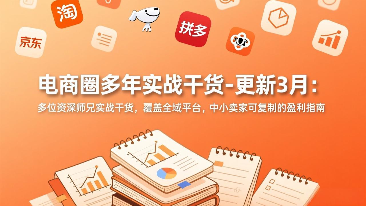 电商圈多年实战干货-更新3月：多位资深师兄实战干货，覆盖全域平台，中小卖家可复制的盈利指南-卡益网激活码商城
