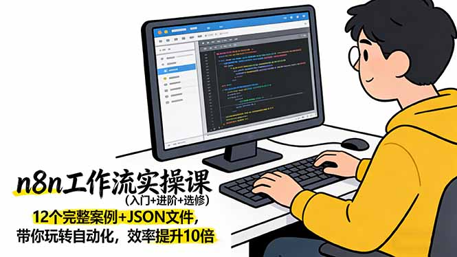 n8n工作流实操课(入门+进阶+选修-卡益网激活码商城
