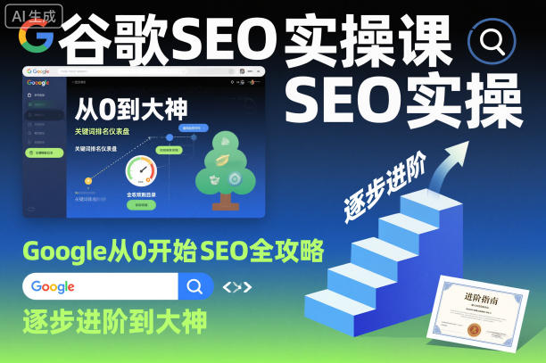 谷歌SEO实操课,Google从0开始SEO全攻略,逐步进阶到大神(更新26年)-卡益网激活码商城