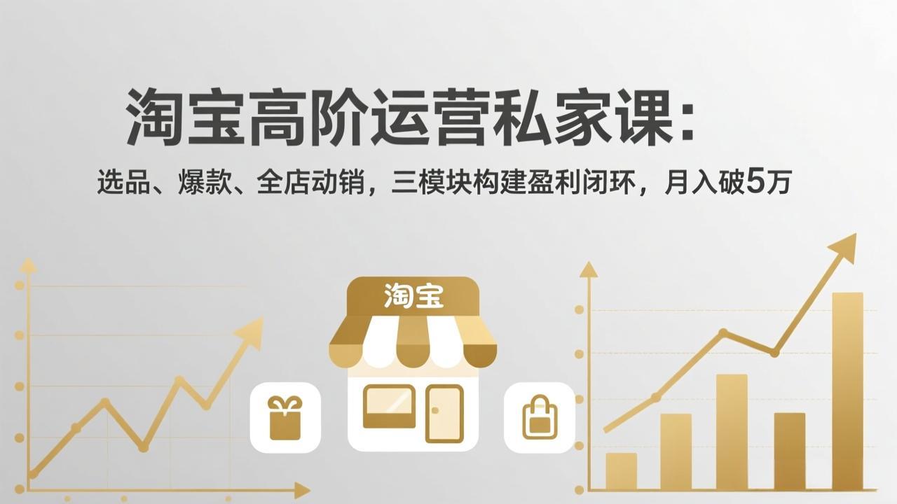 淘宝高阶运营私家课(更新26年4月18-卡益网激活码商城