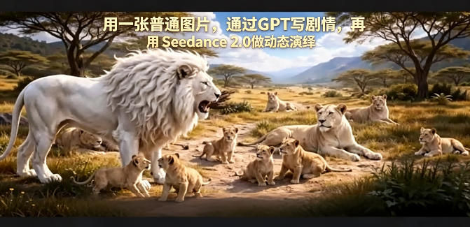 用一张普通图片，通过GPT写剧情，再用Seedance 2.0做动态演绎，居然能生成迪士尼风格搞笑动画-卡益网激活码商城