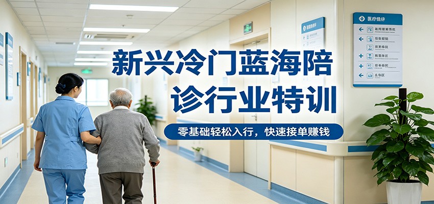 新兴冷门蓝海陪诊行业特训，零基础轻松入行，快速接单赚钱-卡益网激活码商城