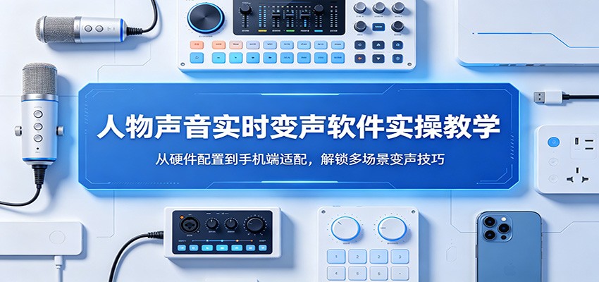 人物声音实时变声软件实操教学：从硬件配置到手机端适配，解锁多场景变声技巧-卡益网激活码商城