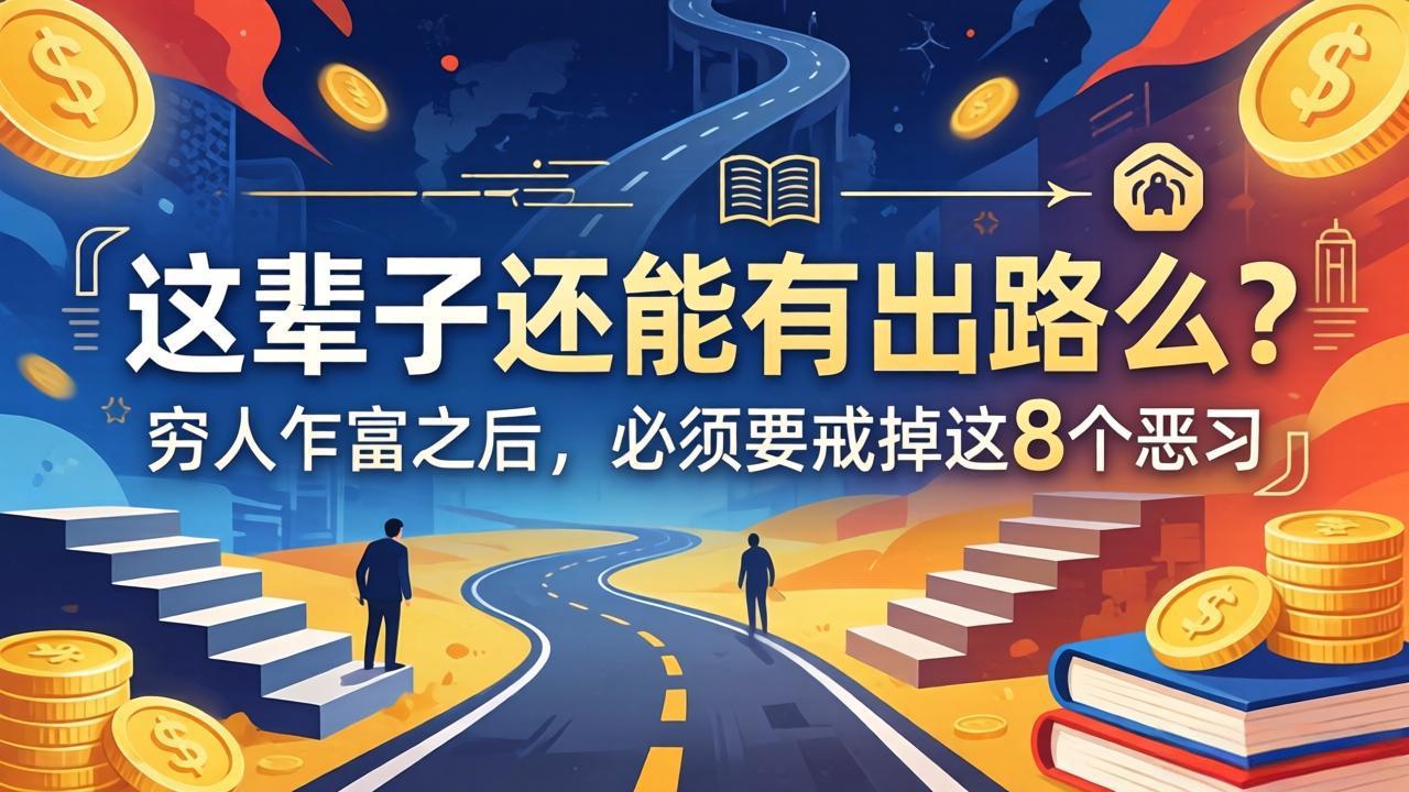关于人生两篇付费文章【这辈子还能有出路么？】【穷人乍富之后，必须要戒掉这8个恶习】-卡益网激活码商城
