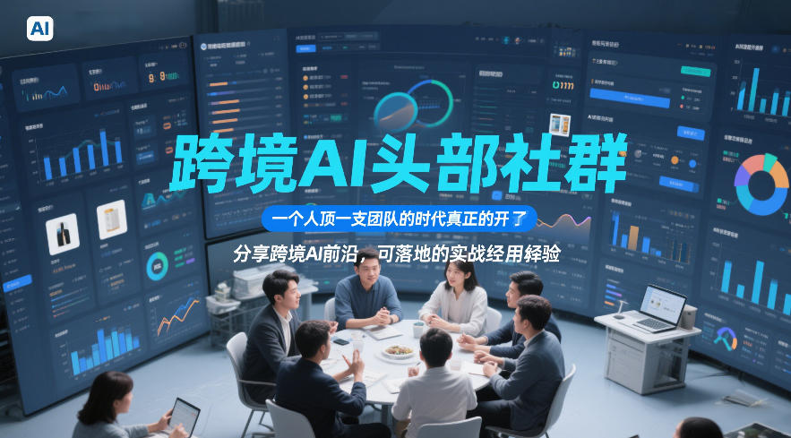 跨境AI头部社群，一个人顶一支团队的时代真正的开始了，分享跨境AI前沿，可落地的实战经验(更新5月11日)-卡益网激活码商城