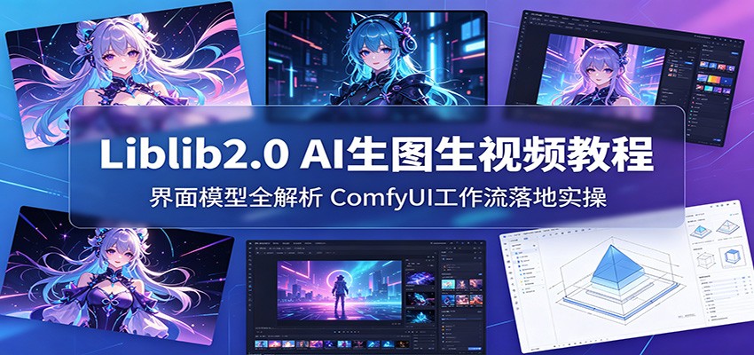 Liblib2.0 AI生图生视频教程:界面模型全解析,ComfyUI工作流落地实操-卡益网激活码商城