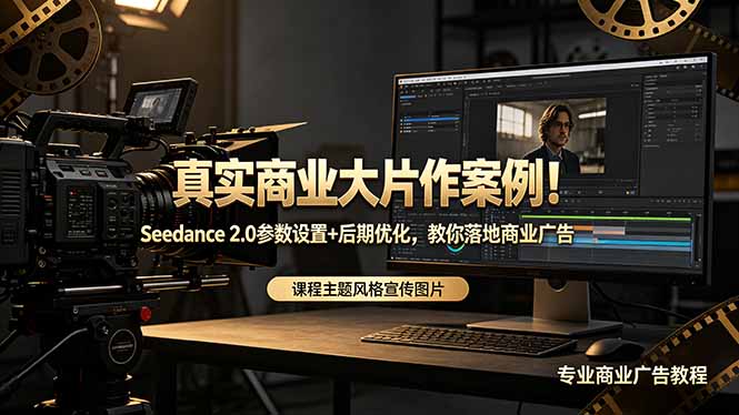 真实商业大片作案例！Seedance 2.0参数设置+后期优化，教你落地商业广告-卡益网激活码商城