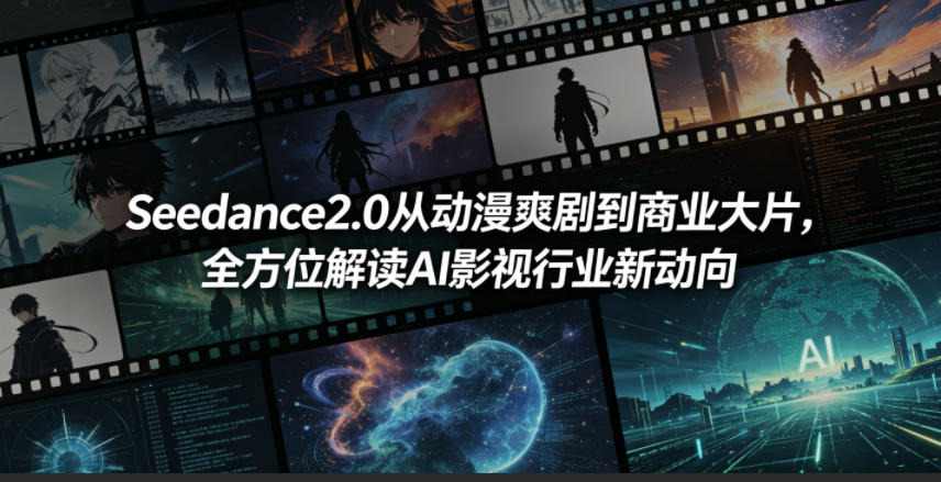 Seedance2.0从动漫爽剧到商业大片，全方位解读AI影视行业新动向-卡益网激活码商城