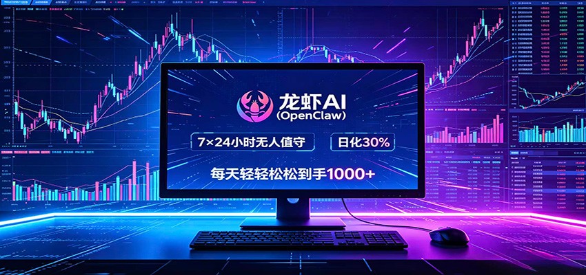 龙虾AI(OpenClaw)全自动挂机，智能操控电脑高效执行任务，每天轻松到手四位数-卡益网激活码商城