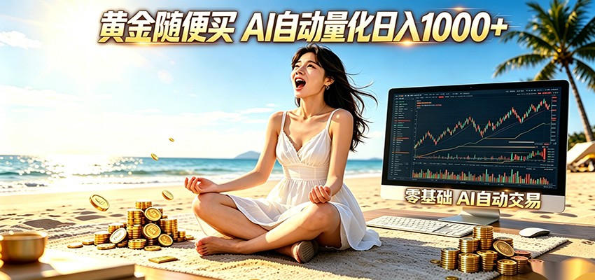 黄金随便买？AI自动外汇量化交易 在家当皇帝 日入1000+-卡益网激活码商城