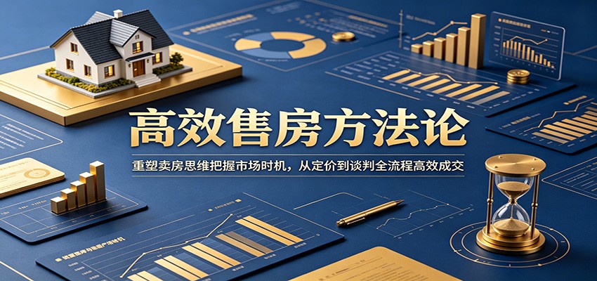 高效售房方法论：重塑卖房思维把握市场时机，从定价到谈判全流程高效成交-卡益网激活码商城