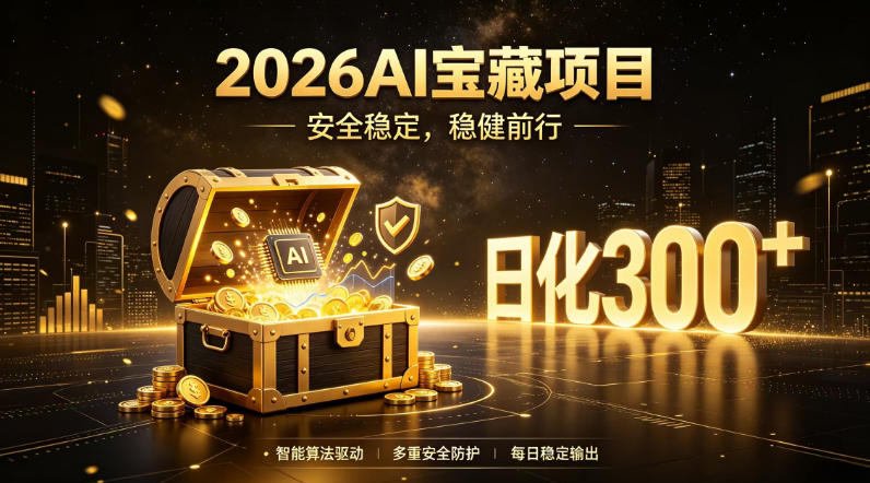 2026AI安全掘金项目，日化稳定300+，无需人为干预操作，当天见收益，操作简单【揭秘】-卡益网激活码商城