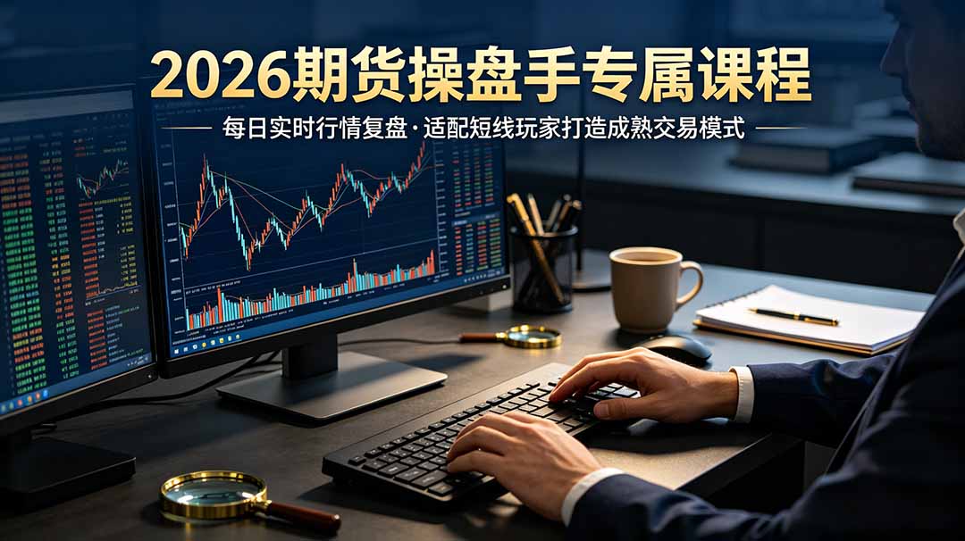 2026期货操盘手专属课程-更新7月11,每日实时行情复盘,适配短线玩家打造成熟交易模式-卡益网激活码商城