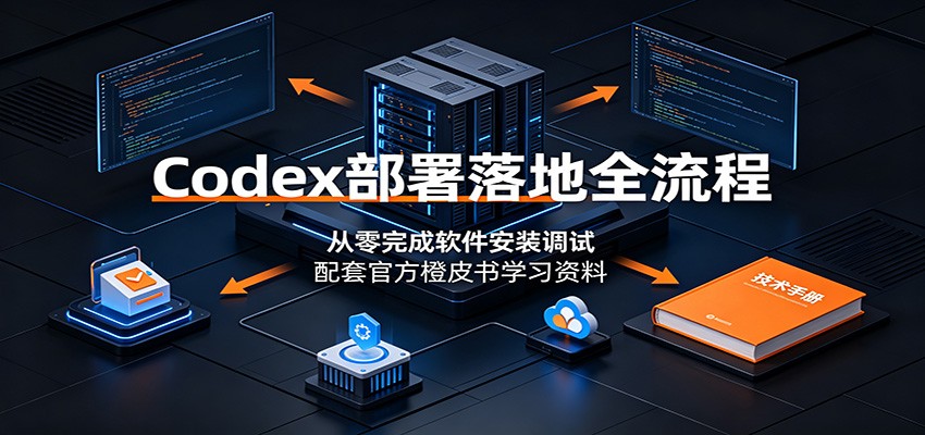 Codex部署落地全流程：从零完成软件安装调试，配套官方橙皮书学习资料-卡益网激活码商城