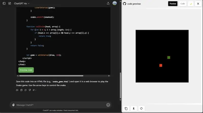 ChatGPT Code Preview｜AI编程预览工具-卡益网
