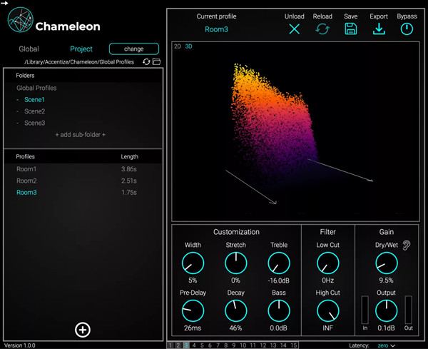 Accentize Chameleon(智能音频插件) v2.1.1 免费版-卡益网