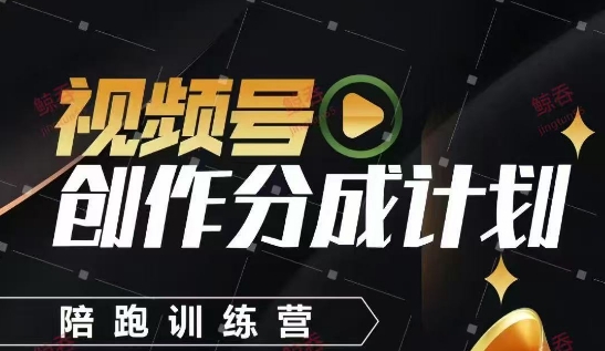视频号创作分成计划陪跑训练营，手把手教会你如何制作视频，细水长流型项目-卡益网