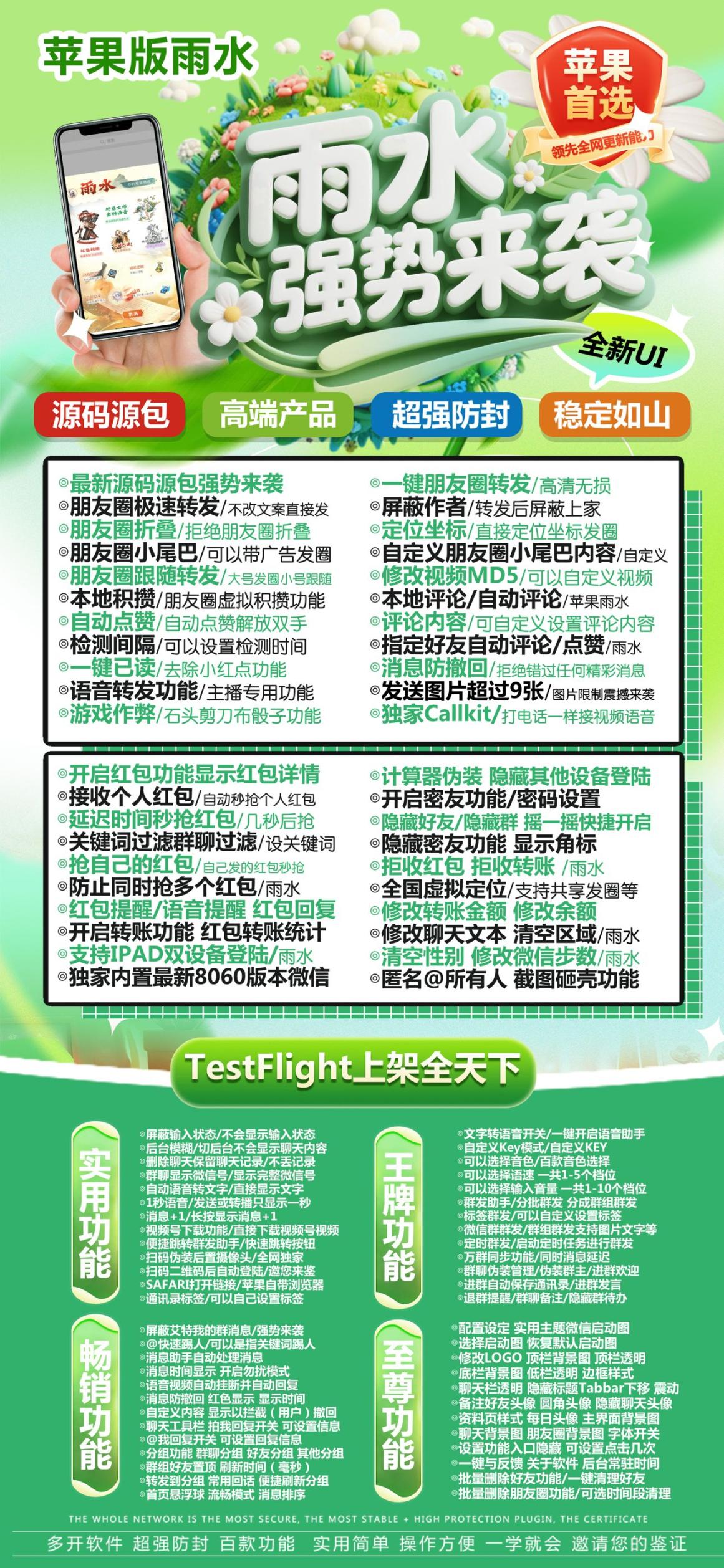 苹果TF雨水官网-活动码购买以及下载-凡尔赛包支持iPad登录-不退换-