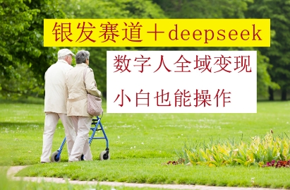 银发赛道+deepseek数字人全域变现，小白也能操作-卡益网