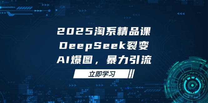2025 淘系精品课，DeepSeek 裂变，AI 爆图，暴力引流-卡益网